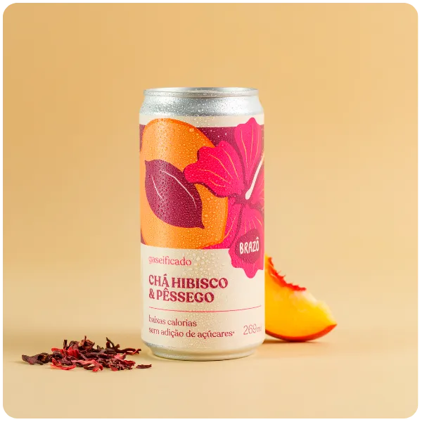 Chá de Hibisco com Pêssego 269ml